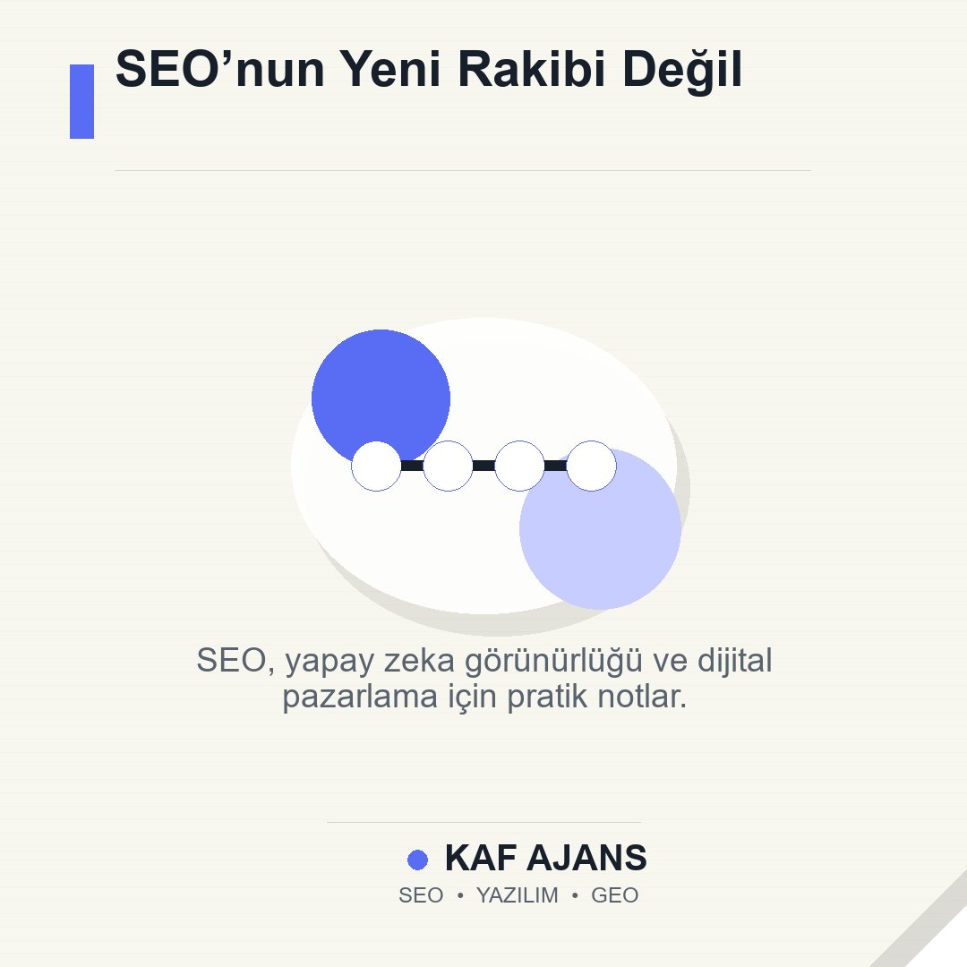 SEO’nun Yeni Rakibi Değil: 2026’da Markalar İçin Pratik Rehber