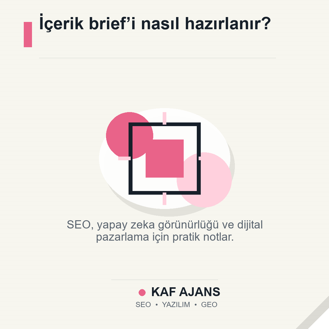 İçerik brief’i nasıl hazırlanır?