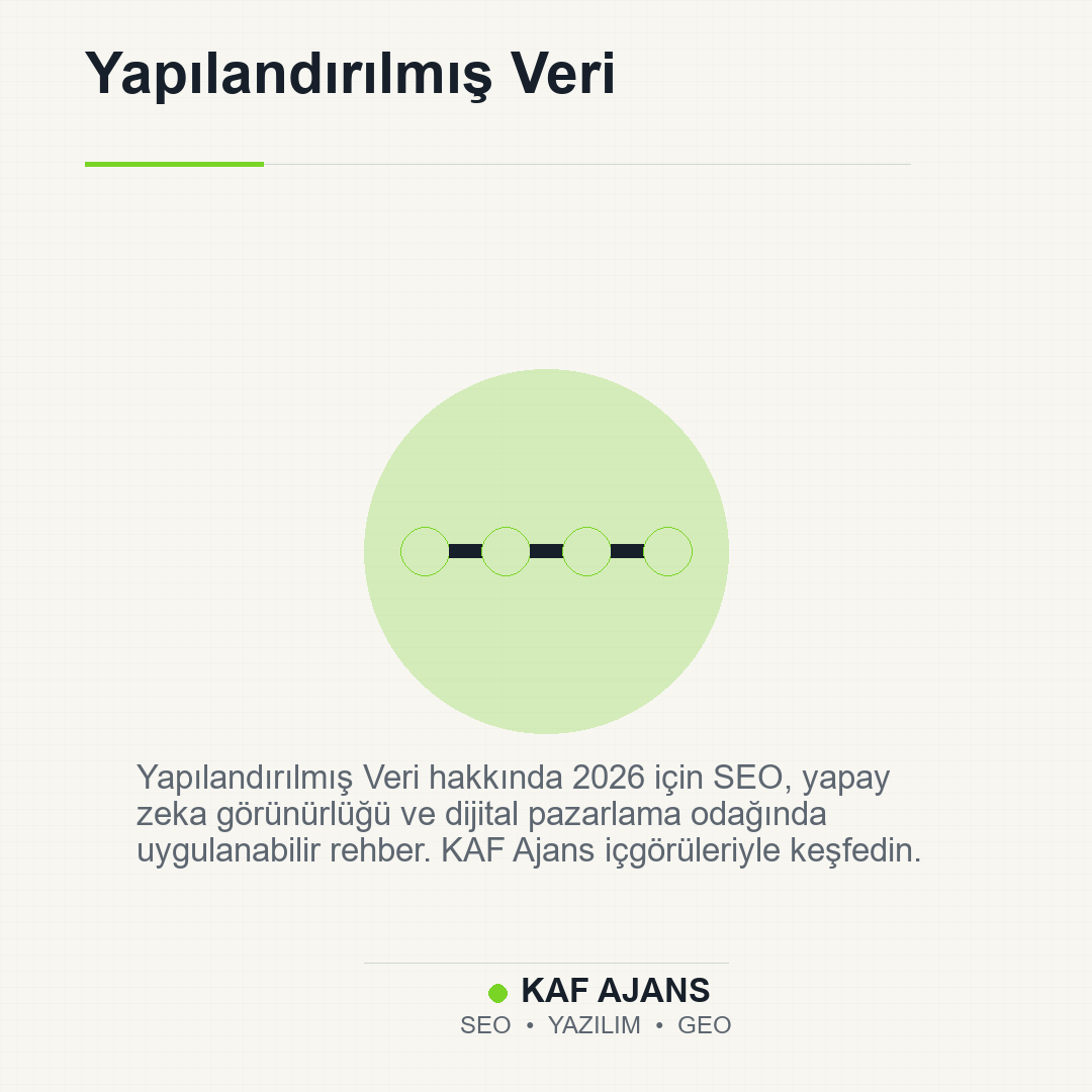 Yapılandırılmış Veri: 2026’da Markalar İçin Pratik Rehber
