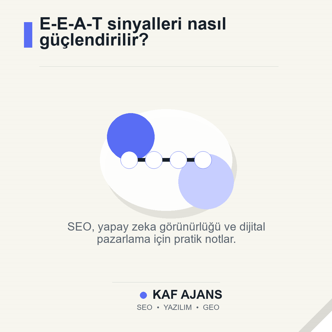 E-E-A-T sinyalleri nasıl güçlendirilir?