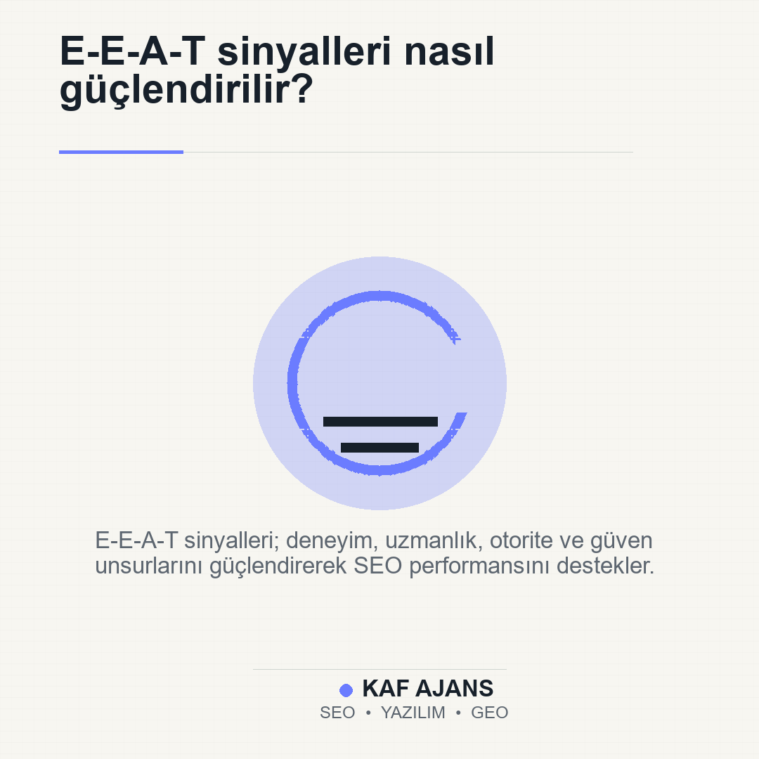 E-E-A-T sinyalleri nasıl güçlendirilir?