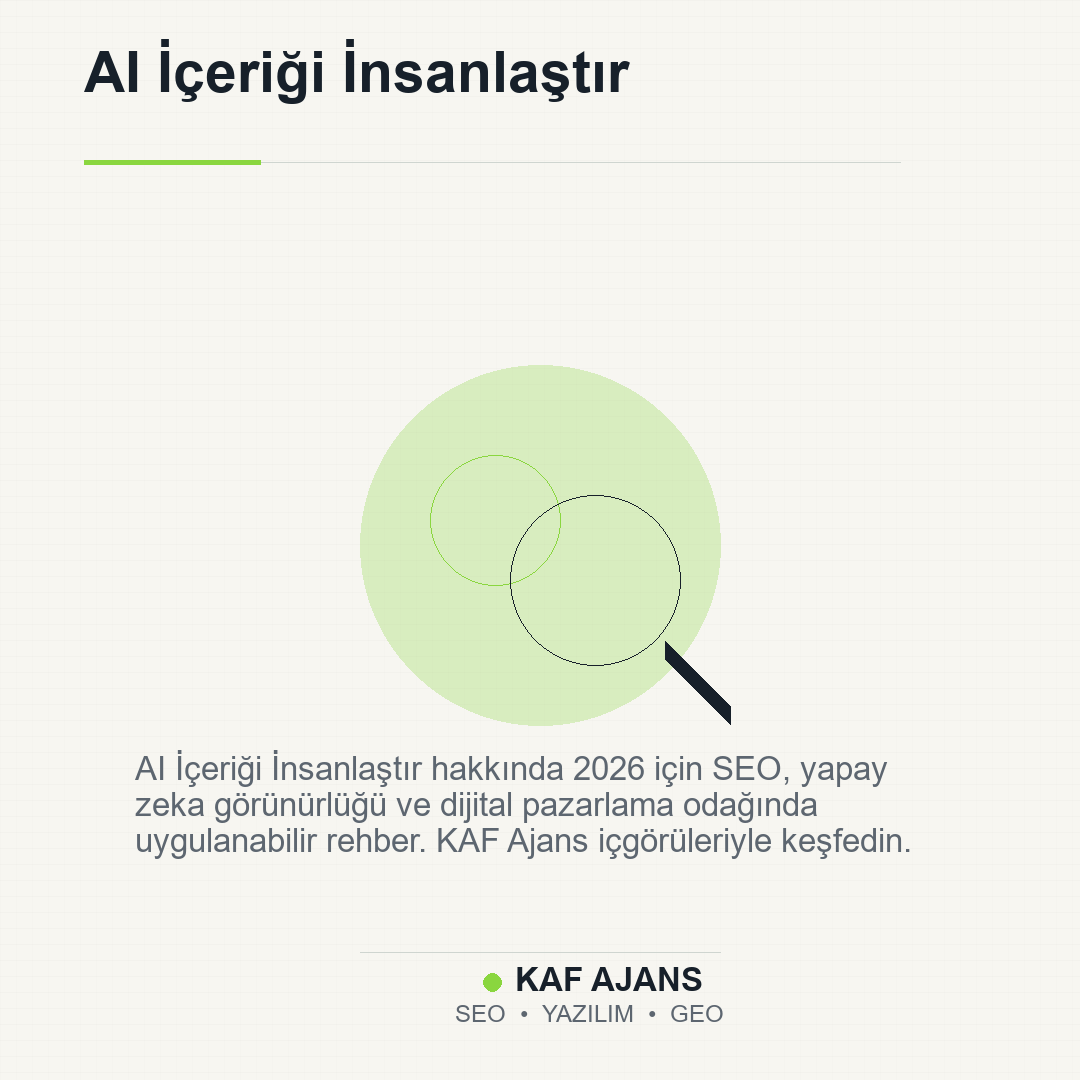 AI İçeriği İnsanlaştır: 2026’da Markalar İçin Pratik Rehber