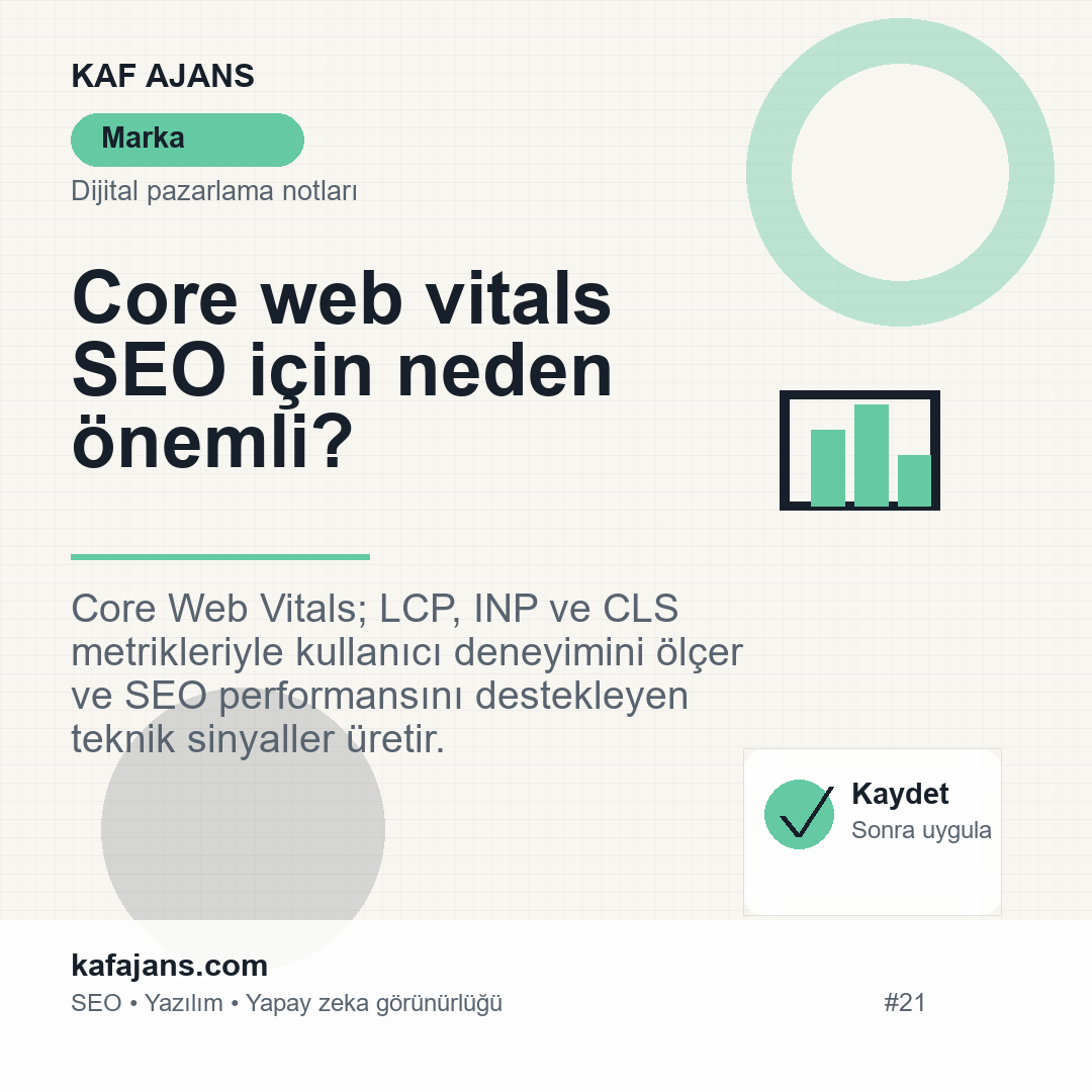 Core web vitals SEO için neden önemli?