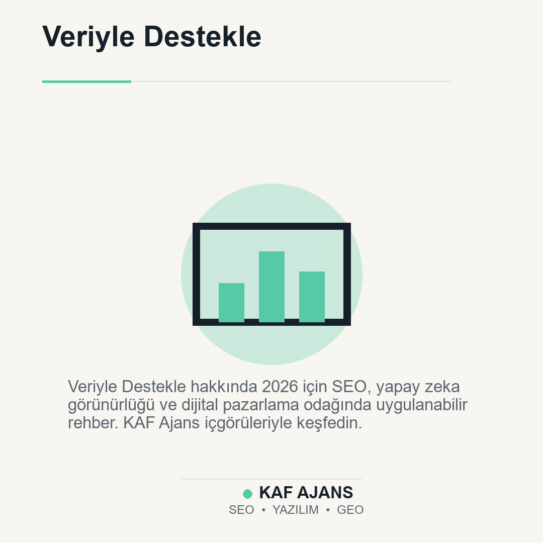 Veriyle Destekle: 2026’da Markalar İçin Pratik Rehber