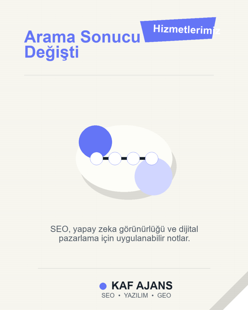 Arama Sonucu Değişti: 2026’da Markalar İçin Pratik Rehber